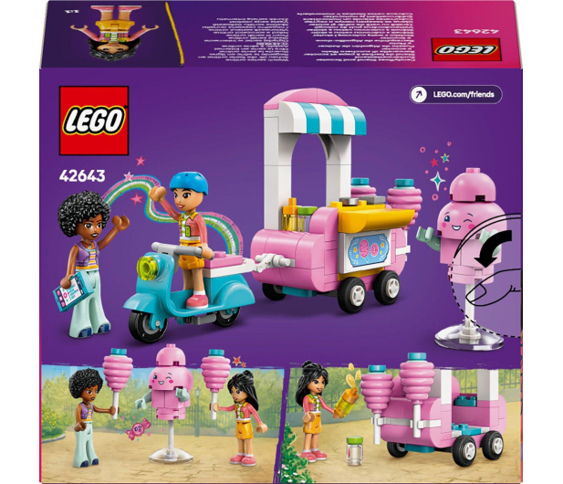 LEGO Friends 42643 Stoisko z watą cukrową i skuter - 1284264 - zdjęcie 3